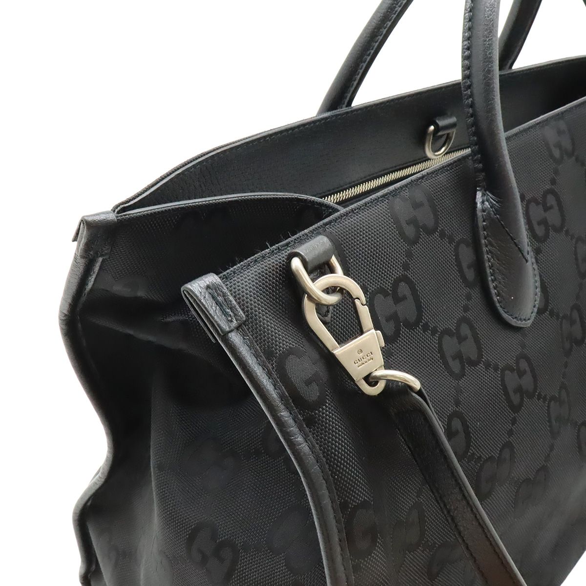 Gucci Off the Grid 2-Way Shoulder Bag Nylon Canvas Black — view 4