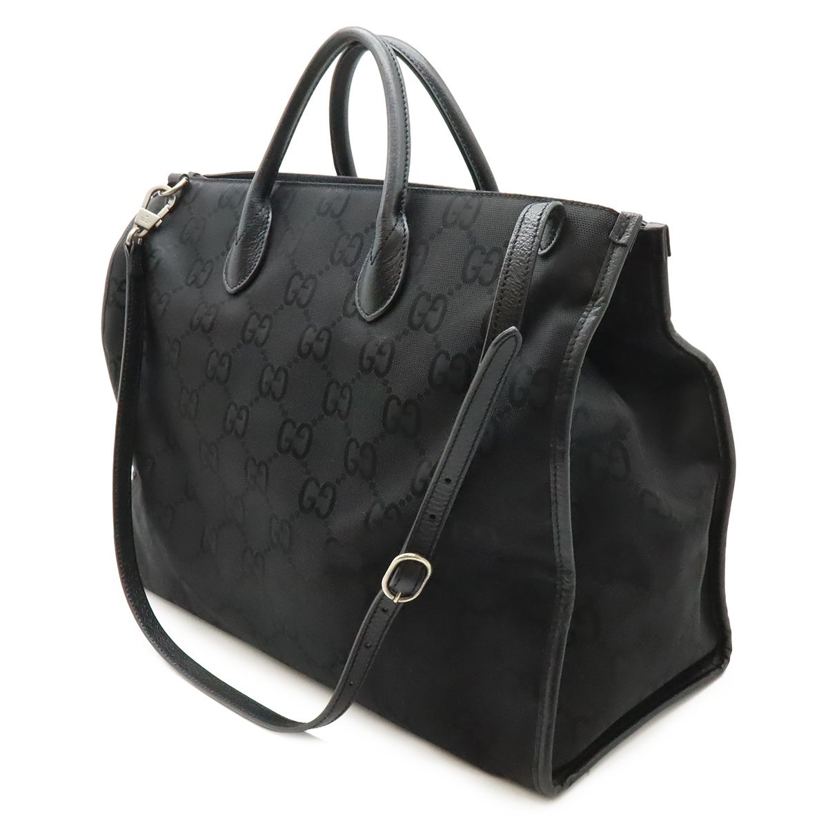 Gucci Off the Grid 2-Way Shoulder Bag Nylon Canvas Black — view 2