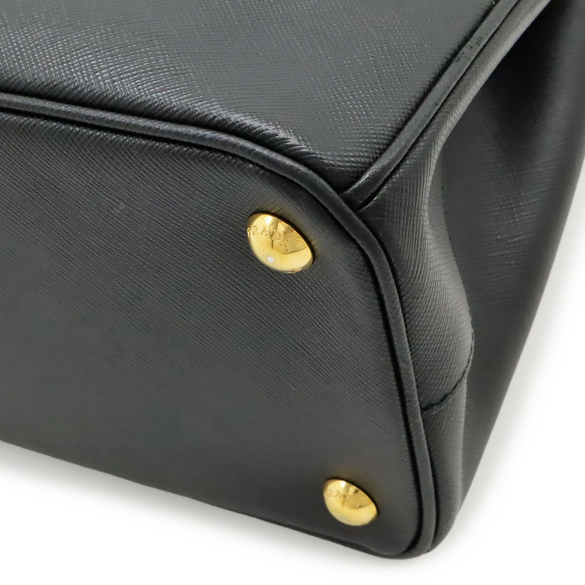 Prada Galleria Triangle Shoulder Bag Crossbody 2-Way Saffiano Leather Nero — view 3