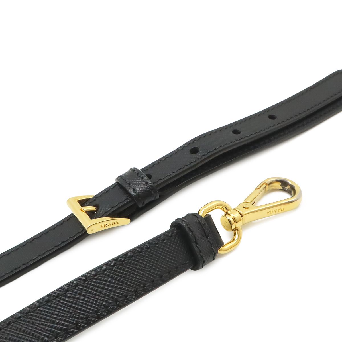 Prada Galleria Triangle Shoulder Bag Crossbody 2-Way Saffiano Leather Nero — view 8