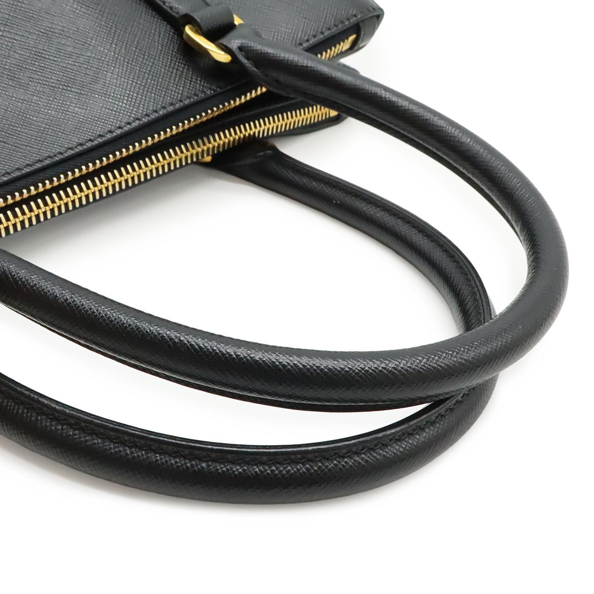 Prada Galleria Triangle Shoulder Bag Crossbody 2-Way Saffiano Leather Nero — view 4