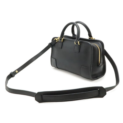 Loewe Amazona 23 Anagram Mini Boston 2-Way Shoulder Bag Leather Black Gold — view 2