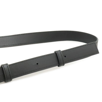 Loewe Anagram Vertical T Pocket Belt Bag Soft Gray Necklace Leather Black Silver — view 6