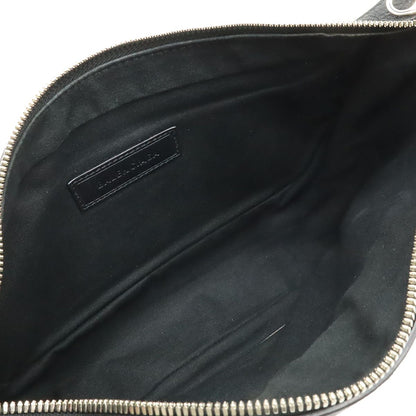 Balenciaga Raver Mediu Logo Print Shoulder Bag Leather Black — view 7