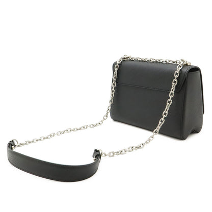 Louis Vuitton Epi Twist MM Shoulder Bag Chain Noir Black Silver Mirror Out of — view 2