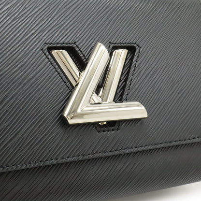 Louis Vuitton Epi Twist MM Shoulder Bag Chain Noir Black Silver Mirror Out of — view 8