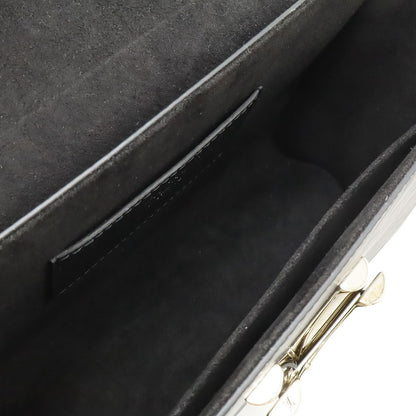 Louis Vuitton Epi Twist MM Shoulder Bag Chain Noir Black Silver Mirror Out of — view 7