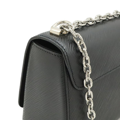 Louis Vuitton Epi Twist MM Shoulder Bag Chain Noir Black Silver Mirror Out of — view 4