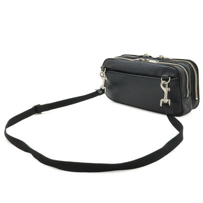 Saint Laurent Paris Yves Shoulder Bag Pochette Crossbody Leather Black — view 2