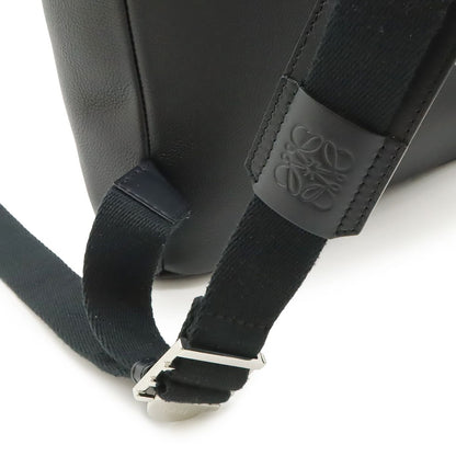 Loewe Anagram Military Backpack Leather Black Silver — view 5