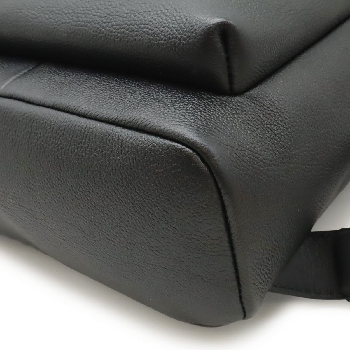 Loewe Anagram Military Backpack Leather Black Silver — view 3