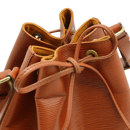 Louis Vuitton Epi Petit Noe Drawstring Shoulder Bag Semi Kenya Brown — view 4
