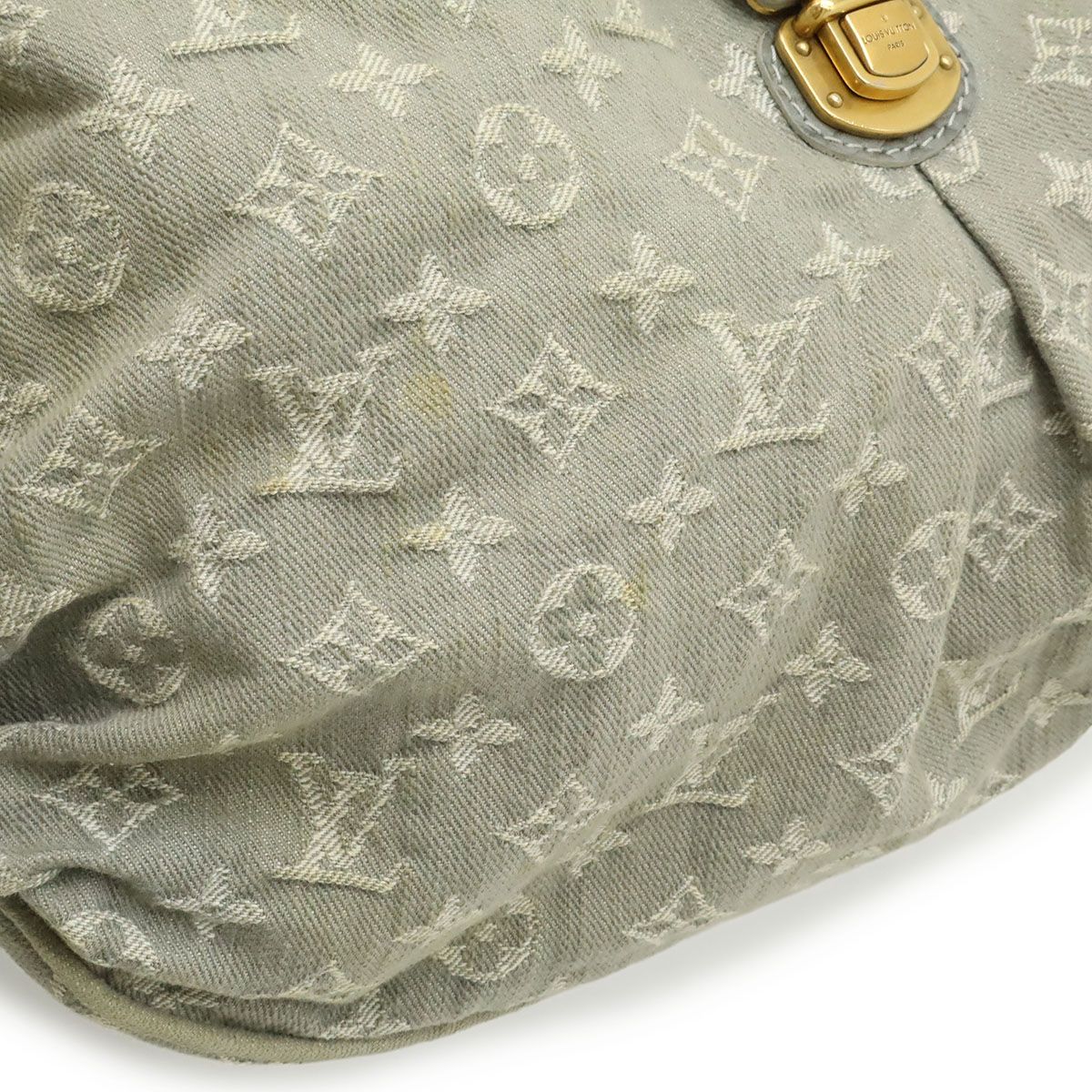 Louis Vuitton Monogram Denim Slightly Shoulder Bag Semi Gray — view 8