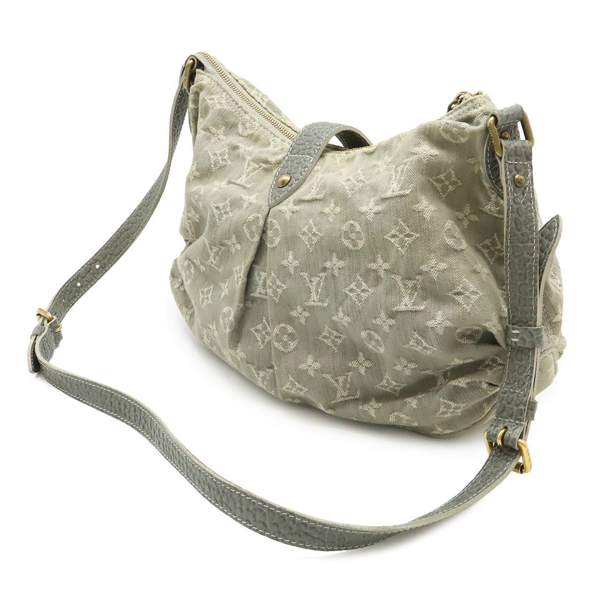Louis Vuitton Monogram Denim Slightly Shoulder Bag Semi Gray — view 2
