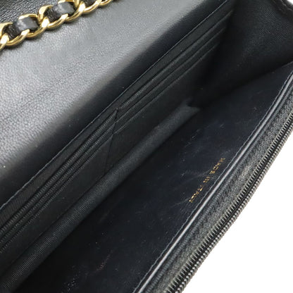 Chanel Trendy CC Quilted Chain Wallet Coin Purse Card Case Lambskin Leather — view 6