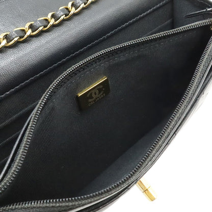 Chanel Trendy CC Quilted Chain Wallet Coin Purse Card Case Lambskin Leather — view 7