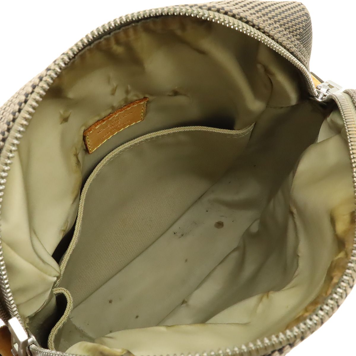 Louis Vuitton Damier Geant Shoulder Bag Crossbody Canvas Tail Khaki — view 8