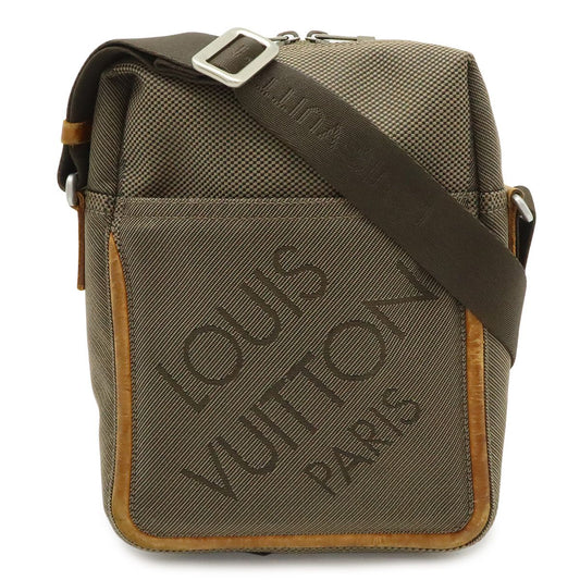 Louis Vuitton Damier Geant Shoulder Bag Crossbody Canvas Tail Khaki
