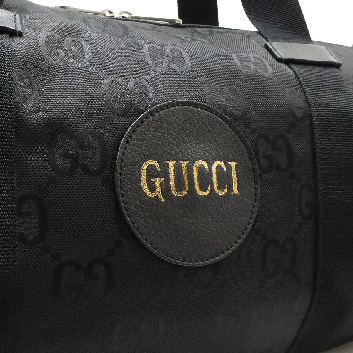 Gucci Off the Grid Duffle Boston Bag 2-Way Nylon Canvas Black — view 9