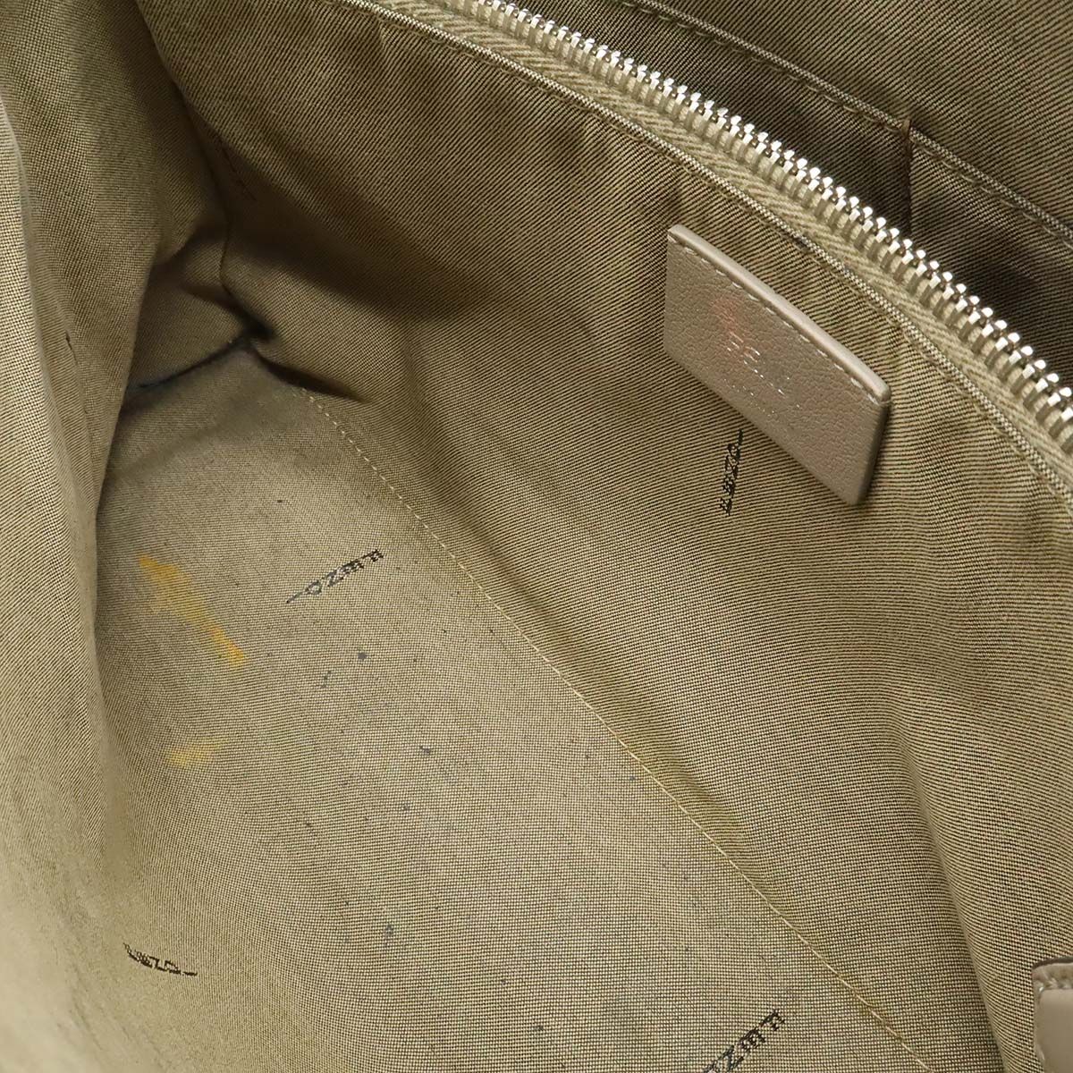 Fendi by the Way 2-Way Shoulder Bag Leather Gray Silver — view 9