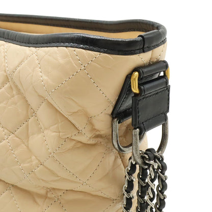 Chanel Gabriel de Quilted Large Hobo Chain Shoulder Bag Calfskin Bicolor Pink — view 4