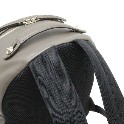 Fendi Visible Backpack Studs Leather Gray Silver — view 4