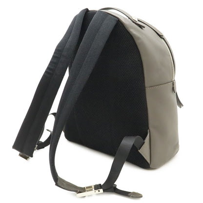 Fendi Visible Backpack Studs Leather Gray Silver — view 2