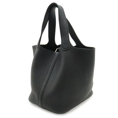 Hermes Picotin Lock PM Tresage de Cuir Tote Veau Epsom Noir Black — view 2
