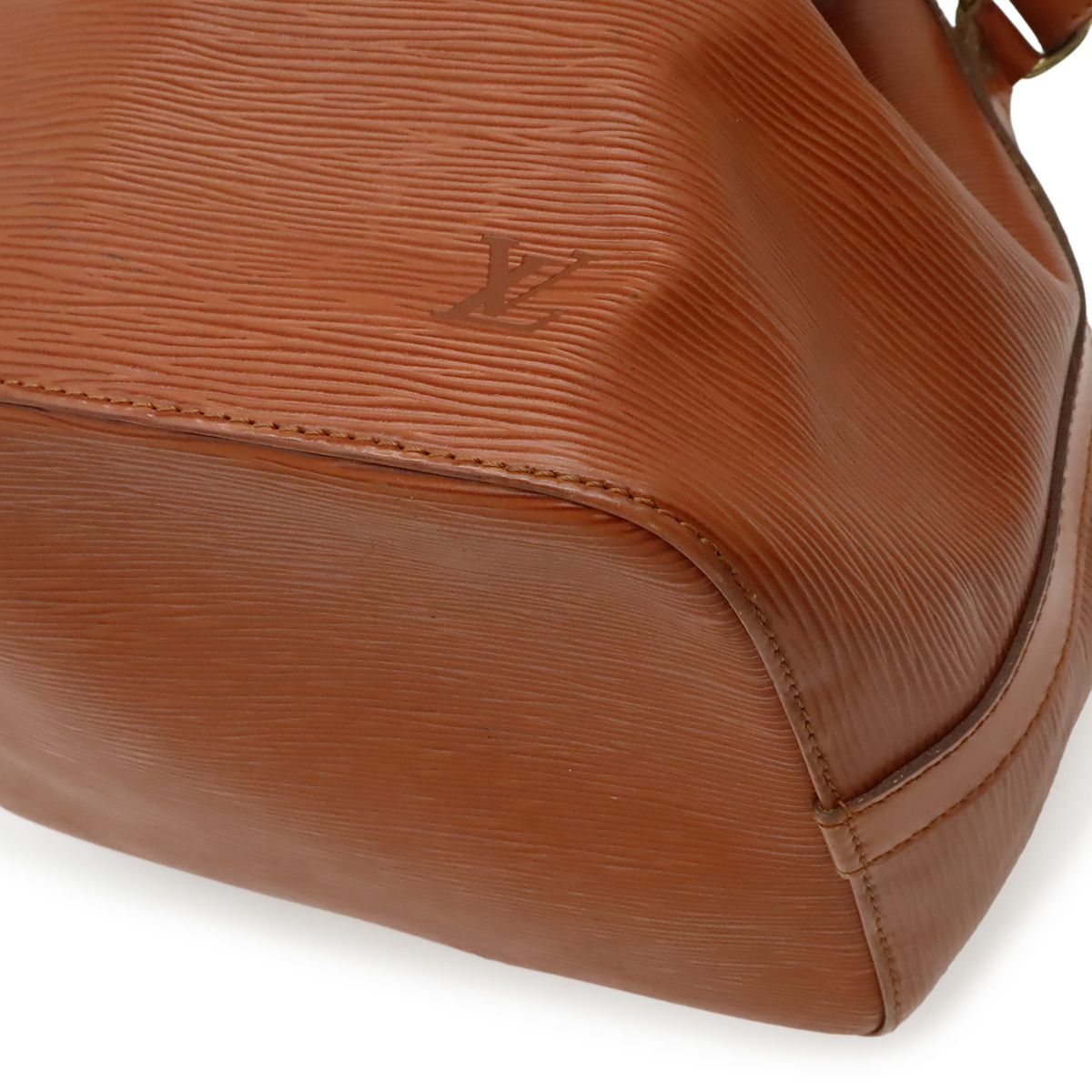 Louis Vuitton Epi Petit Noe Drawstring Shoulder Bag Semi Kenya Brown — view 3