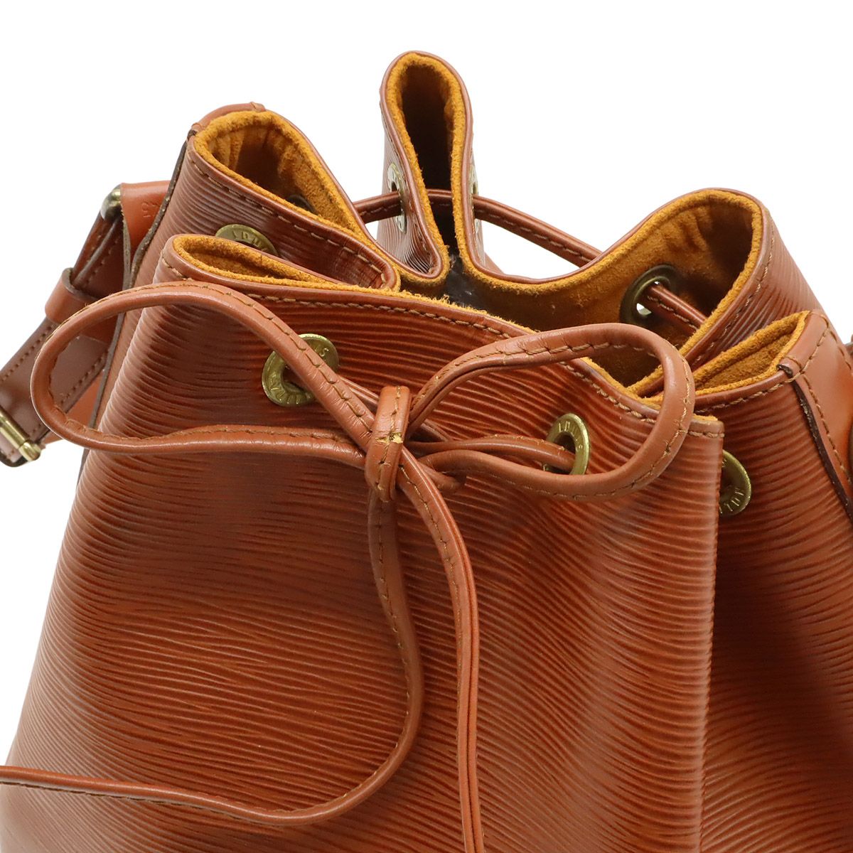 Louis Vuitton Epi Petit Noe Drawstring Shoulder Bag Semi Kenya Brown — view 4