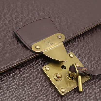 Louis Vuitton Taiga Serviette Moscova Business Briefcase Documents Purse — view 9