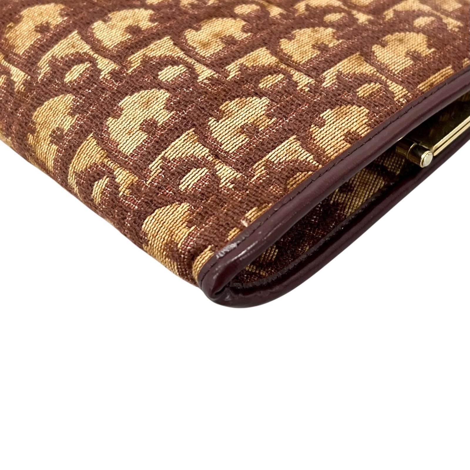 Dior Vintage Clutch Canvas Brown Trotter Pattern — view 8