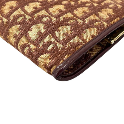 Dior Vintage Clutch Canvas Brown Trotter Pattern — view 8
