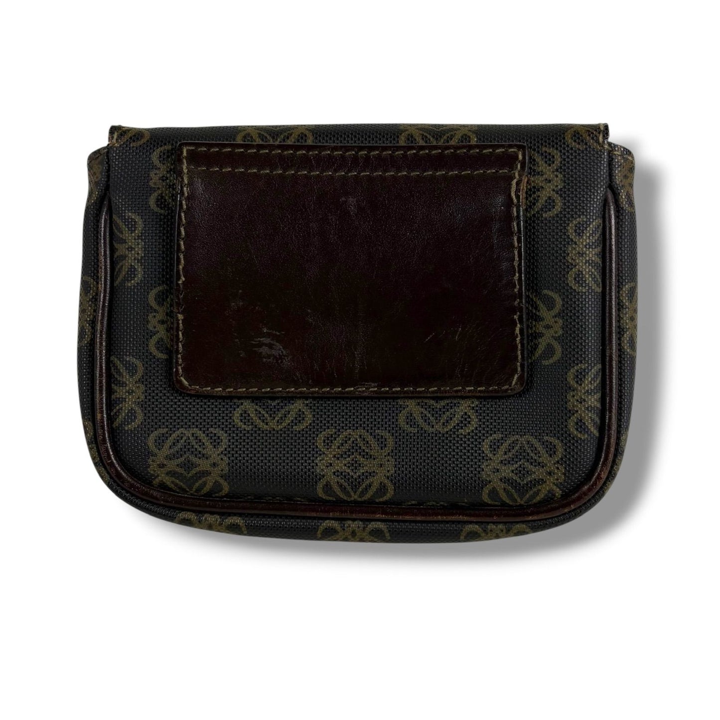 Loewe Repeat Anagram Logo Waist Pouch Mini Shoulder Bag Pochette Brown Black — view 4