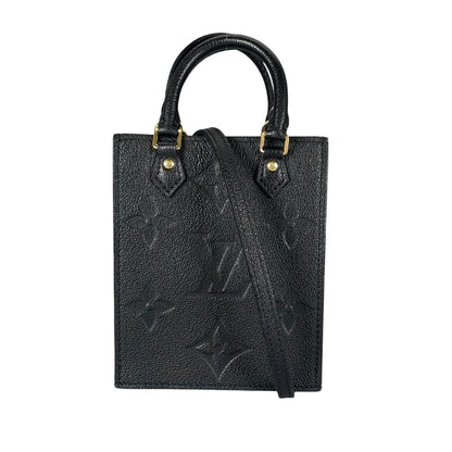 Louis Vuitton Monogram Shoulder Bag Petite Sac Plat Black — view 2