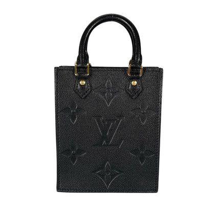Louis Vuitton Monogram Shoulder Bag Petite Sac Plat Black — view 3