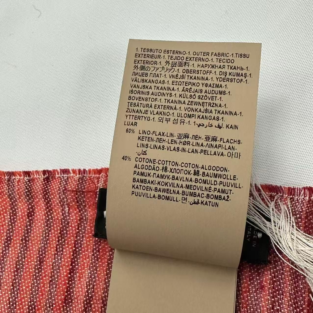 Versace Scarf Shawl Fringe Orange — view 6