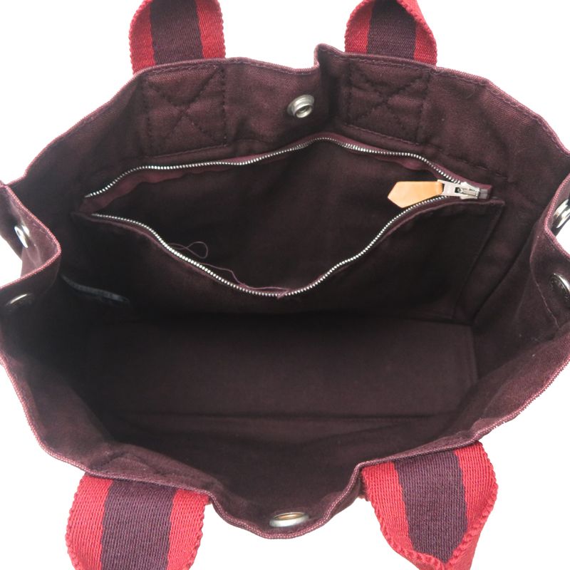 Hermes Tote Burgundy — view 6