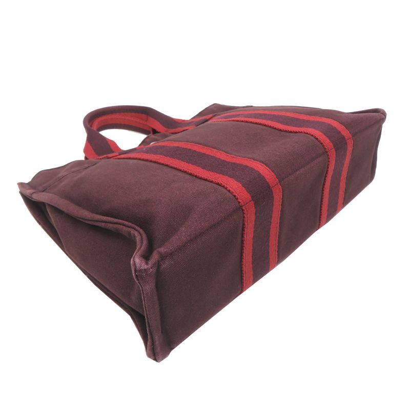 Hermes Tote Burgundy — view 3