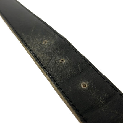 Hermes Belt 90 Black Gold Leather — view 9