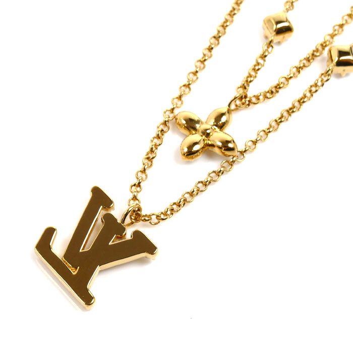 Louis Vuitton Metal Necklace LV 41 cm — view 2