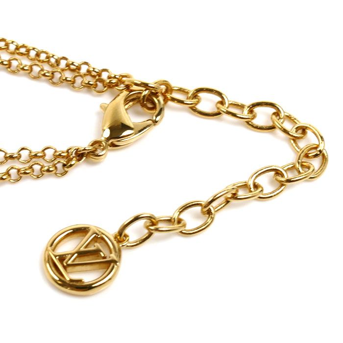 Louis Vuitton Metal Necklace LV 41 cm — view 6