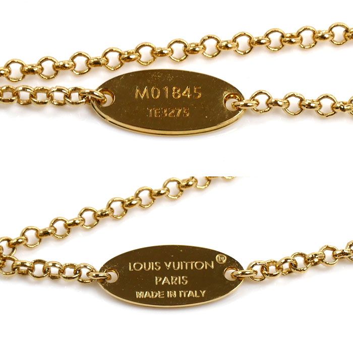 Louis Vuitton Metal Necklace LV 41 cm — view 5