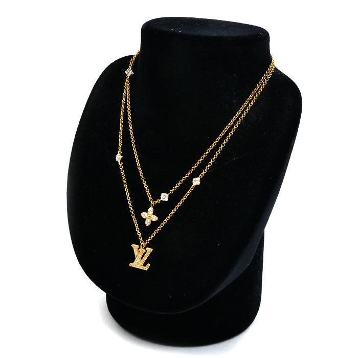 Louis Vuitton Metal Necklace LV 41 cm — view 7