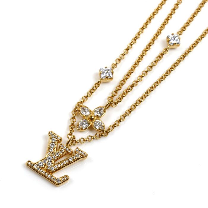 Louis Vuitton Metal Necklace LV 41 cm