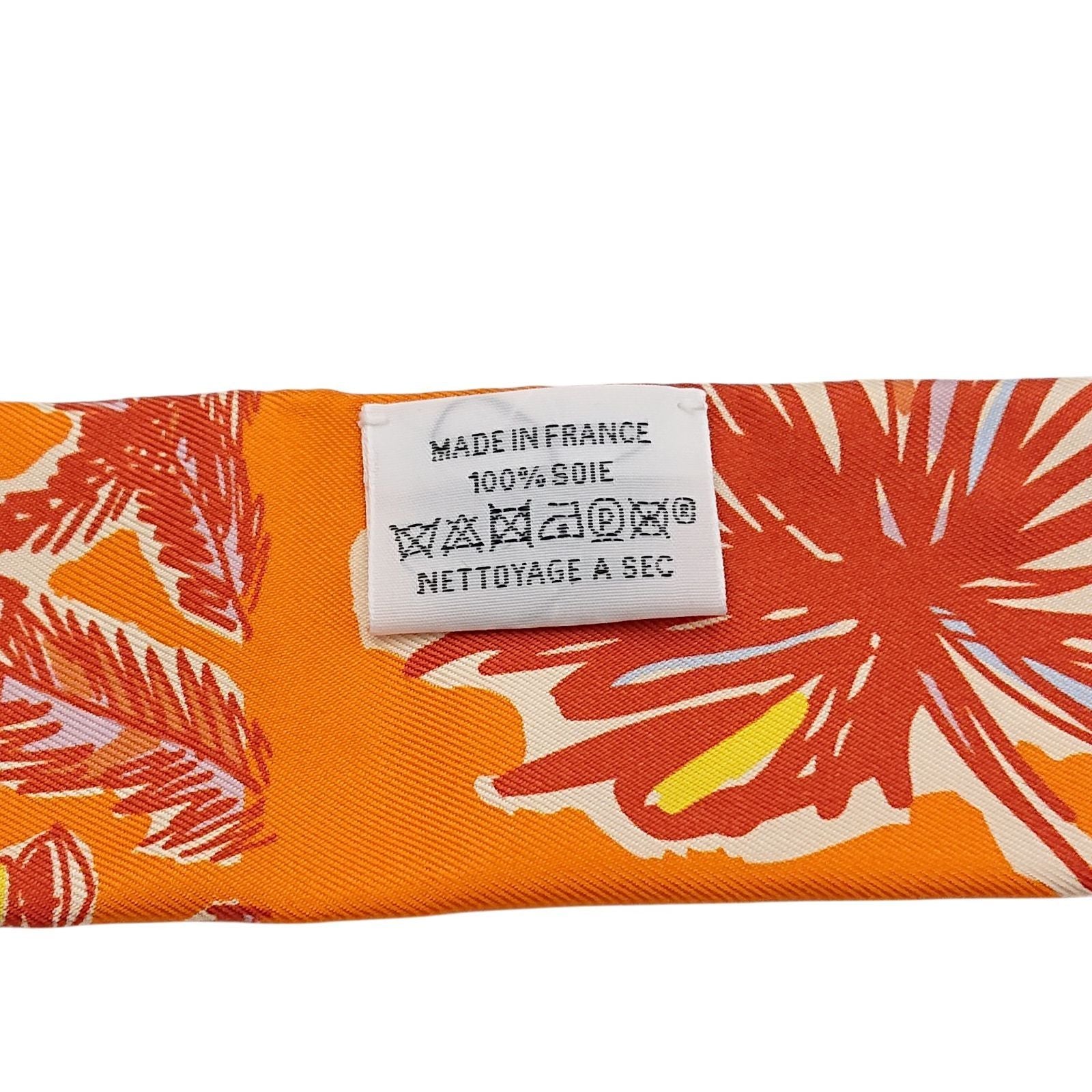 Hermes Twill Reil le Dete Summer Stripes Scarf — view 7