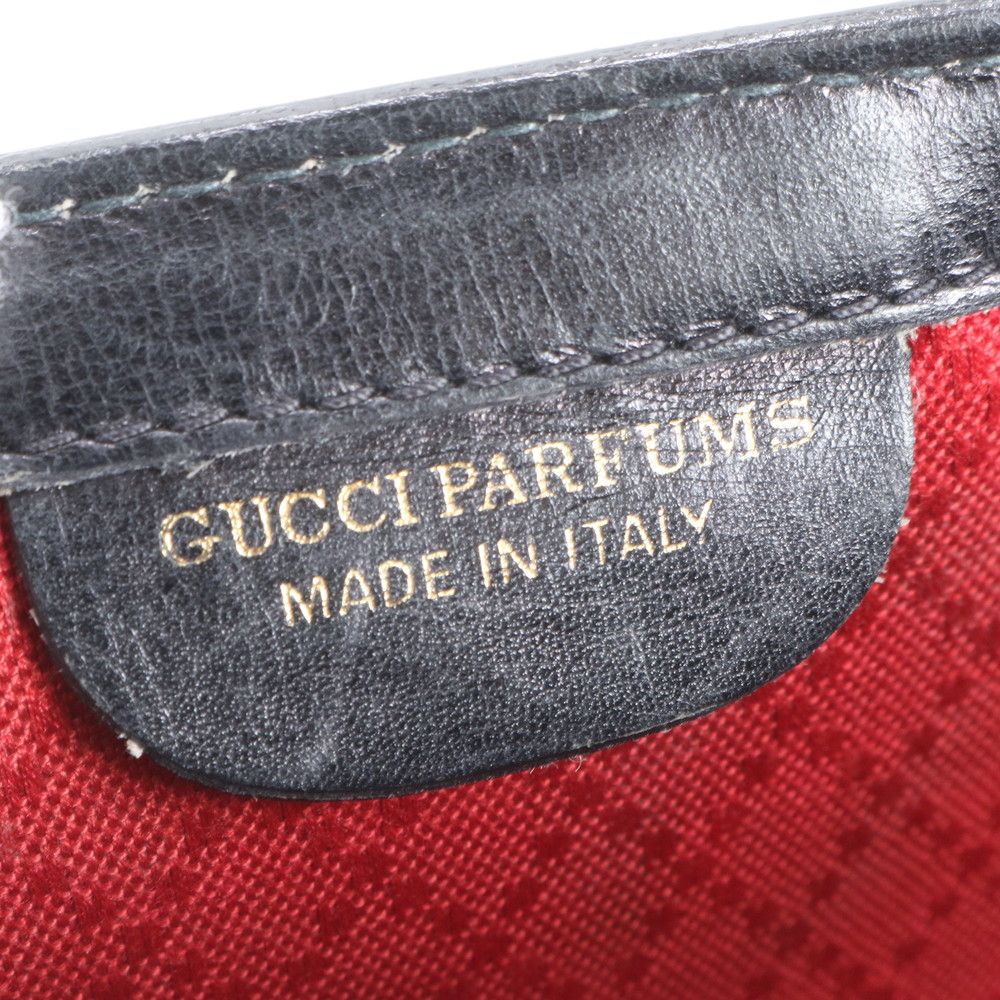 Gucci Vintage GG Canvas Sherry Line Leather Shoulder Bag Crossbody — view 9