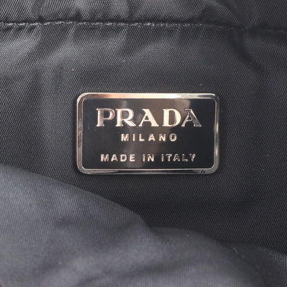Prada Tessuto Nylon Triangle Logo Sac Backpack Black — view 8