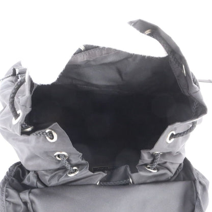 Prada Tessuto Nylon Triangle Logo Sac Backpack Black — view 7