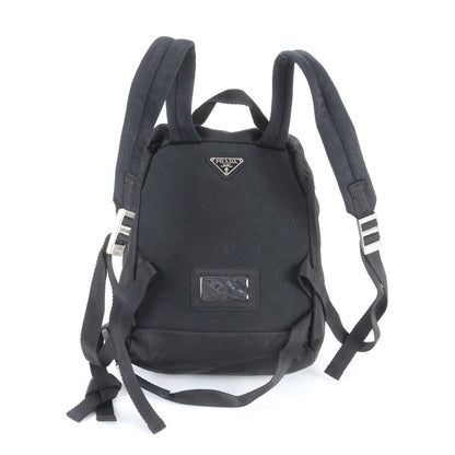 Prada Tessuto Nylon Triangle Logo Sac Backpack Black — view 3